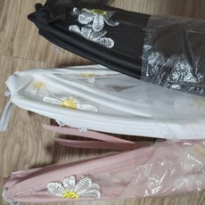 嬰兒車蚊帳 全罩式 雛菊刺繡 透氣遮陽簾, 黑色, 1個