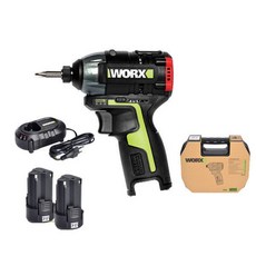 웍스 임팩 드릴 세트 WU132 12V 충전 임팩드릴 가정용 전동드라이버 전동공구 육각, 1개