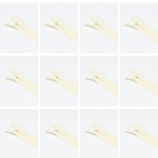CRB 004 탐나요 3호 숨은 콘솔 지퍼 나일론 부자재, 1개, 아이보리60cmX12개