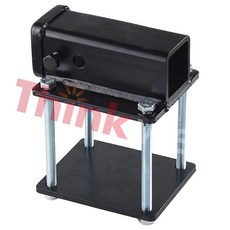 4인치에서 4.5인치 빔용 rv 리시버 히치 toptow 범퍼 개구부 먼지 상판 휠, 1개, 기본 색상