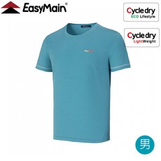 EasyMain 衣力美 男款 超輕防曬棉感排汗短袖T恤 25013