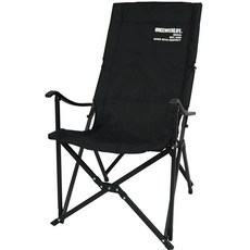 원스위크라이프 캠핑 프레임 릴렉스 체어 특대, 블랙, 1개