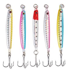 TUXBIN 5피스 하드 메탈 낚시 루어 미끼 낚시 스푼 싱킹 메탈 스푼 스팽글 미끼 금속 베이스 하드 스푼 미끼 지그 루어 인공 후크 루어 태클 12g x 5피스 TXB5-5, TUXBIN 5피스 하드 메탈 낚시 루어 미끼 낚시 스