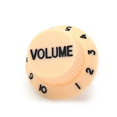 일렉트릭 기타 픽업용 검정색 플라스틱 1볼륨 2톤 컨트롤 노브, 01 volume beige