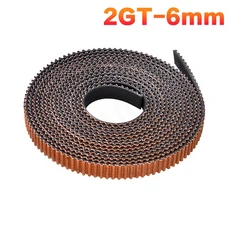 3DSWAY 2GT 미끄럼 방지 오픈 타이밍 벨트 내마모성 gt2 동기 폭 6mm 프린터 부품, 01 Anti-skid Belt, 01 5 Meter