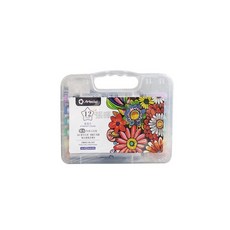 Artecho Acrylic Brush Markers 直液式軟頭丙烯馬克筆盒裝12-48色, 1個, 12色