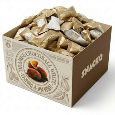 스낵큐 노브랜드 과자, 25개, 티라미슈 초코볼 화이트