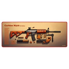 플레이기어 카빈 M416 게이밍 키보드 마우스 장패드, 1개, GB에디션