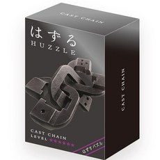 하나야마 캐스트 퍼즐 하즈루 상급 6단계 체인, 혼합색상, 3피스