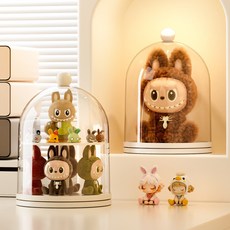 NEW萌粒收納盒 臺灣新款大容量迷你食玩手辦盲盒展示盒多層旋轉桌面置物架, 1個, 奶油黃,大