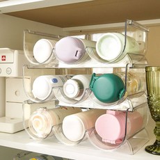 CNCHOICE 堆疊式水瓶收納架, 2個