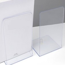 너블룸 L형 투명 북엔드 2개입 북홀더