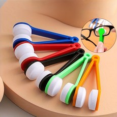 휴대용 양면 안경 클리너 렌즈 손상 방지 패드 닦이 5종 세트