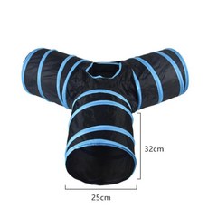 재미있는 훈련 인터랙티브 고양이를 반려동물 해소 접이식 위한 강아지와 용품 새끼 튜브 장난감 고양이 터널 액세서리 지루함, Black Blue Y