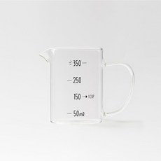 JAJU 비커형 내열 유리 계량컵_350ml - 186177, JAJU 비커형 내열 유리 계량컵_350ml - 186, 1개