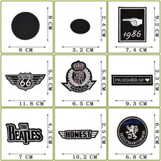 의류 세트 와펜 옷 자수 캐주얼 장식 데님 수선 빈티지