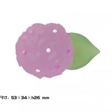 日式貓咪青蛙樹脂擺件, 水晶紫色紫陽花