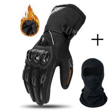 겨울 오토바이 오프로드 방한 장갑 터치스크린 방풍 야외 라이딩, 7. Black WN-01 BK mask