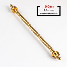 12MM 오토바이 스윙암 액슬 스틸 B용 프론트 30MM 모페드 커스텀 자전거 304 골드 티타늄 육각 전기 키트 스테인리스, 280mm, 1개