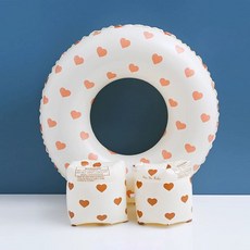 성인 스트라이프 암튜브 감성 어깨 구명조끼 바캉스, 1개, 세트 90 복고 하트복고 하트 팔튜브