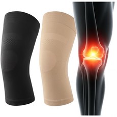 1등급의료기기 의료용 앉기편한 무릎보호대 밴드 1+1 2PCS(S~4XL) 통기성 혈액순환, 2개