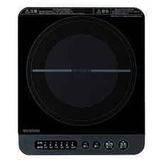 아이리스 오야마 IH 스토브 1 입 IH 요리 히터 1400W 탁상 디자인 IHK-T37-B 블랙, 상품명참조