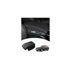 Shademax BMW X3 센터 콘솔 커버 액세서리 2018-2023 2024 메모리 폼 팔걸이 커버 패드 PU 가죽 시트 박스 프로텍터 포켓 보관 가방 포함