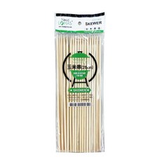 【天然竹】烤肉竹籤組：鐵炮竹串/玉米串/長短竹串，燒烤/烤蝦/BBQ竹叉/水果叉/關東煮串, 1個, 玉米串(25cm)