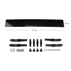 차량용 풍절음 감소 루프가드 바람막이 가로바 스포일러, 1개, 무타공