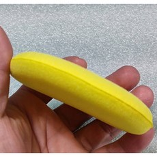 伊吧精選 高密度海綿 圓形壓邊海綿 銅鑼燒打蠟海綿 洗車 上蠟 養護 拋光綿《A0596》, 1個, 黃色