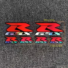 오토바이스티커 바이크 헬멧 슈퍼커브 베스파 데칼스티커, 1개, 반사 스티커 GSX 레드