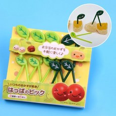 도시락 꾸미기 잎사귀픽 10개입 도시락픽 데코픽 R081, 1개