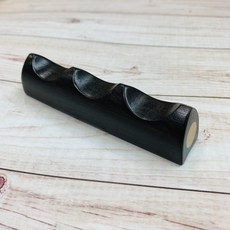 正大筆莊 三格文鎮 紙鎮 筆山 筆擱, 1個, 黑檀木