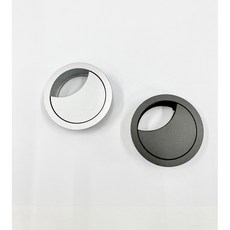54mm鋅合金出線孔蓋 電腦桌集線器 電線收納美觀走線蓋, 1個, 黑色