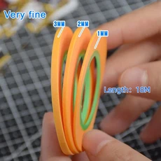 3/4/9 롤 모델 마스킹 테이프 건담 모델 페인트 도구 파인 라인 DIY 커버 테이프 취미 도구 1/2/3/6/8/10/12/15/18/20/24/30mm, 3 Rolls Set