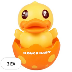 비앤씨 비덕 오뚝이 완구, 오렌지, 3개