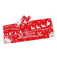 《織物の優》歡樂聖誕雙色緹花運動毛巾罐裝1入組【台灣製】【運動用】, 1個, 麋鹿雪人款, 麋鹿雪人款