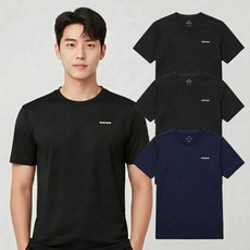 아이더 반팔티 남성 3팩 기능성 냉감 시원한 여름 스포츠 헬스복 쿨링