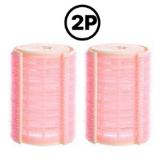 대왕 헤어롤 앞머리 볼륨 셀프 구르뽕 고정형 그루프 7 * 4 cm, 2개, 핑크