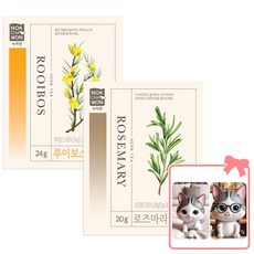 녹차원 루이보스 로즈마리차 20T씩 총 40T (+대순이 캐릭터 포토카드 증정), 3개, 40개입, 2.2g