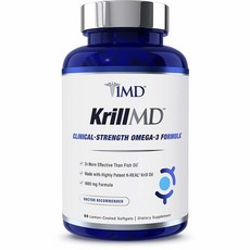 1MD KrillMD Omega 3 Formula 크릴MD 오메가 3 포뮬러 피쉬오일 60정, 1개