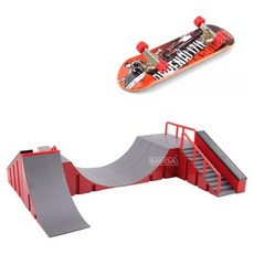 대형 핑거보드 기물 조합 벽돌 시뮬레이션 경사로 파크, 1개, 스타일 A 조합 연습대