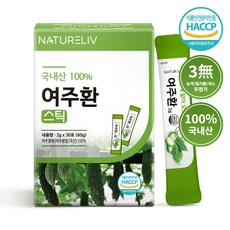 네이쳐리브 국내산 여주환 스틱 농약 잔류 검사 완료 먹기좋은 작은환, 60g, 1개