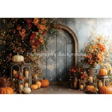 가을 촬영 배경 밀밭 헛간 풍경 사진촬영천 소품 셀프 스튜디오용 대형 배경지 이동식 거치대 포함 사진관 유튜브 방송용 활용 가능, 1개, E_NGD06682 폴리에스터 220x150cm