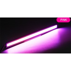 17CM COB DRL LED 러닝 라이트 스트립 외부 분위기 램프 안개 전구 방수 화이트 레드 옐로우 블루 핑크 12V, Pink
