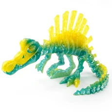 3D 인쇄 공룡 움직일 수있는 Echinosaurus 입상 드래곤 뼈 모델 데스크탑 공예 장식 어린이를위한 크리 에, 01 13.5cm, 18 Color 19