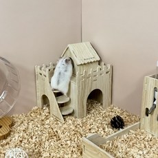 햄찌무드 햄스터 원목 은신처 미로룸 계단, 1세트, 미로룸 계단 E