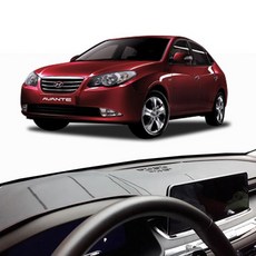 아반떼HD 가죽 대시보드커버 자동차 대쉬보드 차량용 논슬립 선 대쉬보드 논슬립 커버 카바 가죽 덮개 dew+3713bY, 일반형_블랙스티치