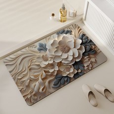 원풍룽 다용도 미끄럼 방지 꽃 매트, 1개, 유사