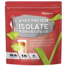 Vilson米森 無加糖分離乳清蛋白飲 紅茶拿鐵口味 - 高蛋白、無添加、運動後補充, 1000g, 1個